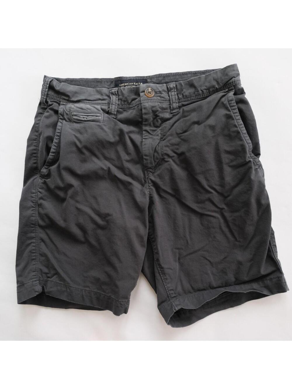 American Eagle Outfitters Next Level Flex Mens 28 Classic Charcoal Gray Shorts